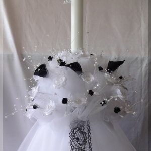 Astonishing Black Silk Calla Lilies Wedding Candles ~ Lambathes