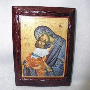Virgin Elesousa Medium Wood Icon