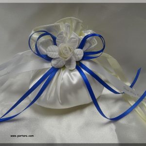 White with Ivory Bomboniere Gift Favor Idea