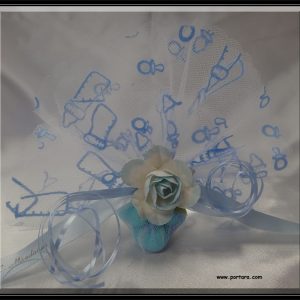 Blue Bottles and Pacifiers Bomboniere