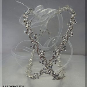 Eternity Silver Wedding Crowns with Crystals ~ Stephana