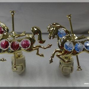 Carousel Horse 24K Gold Plated Night Light Gift Favor