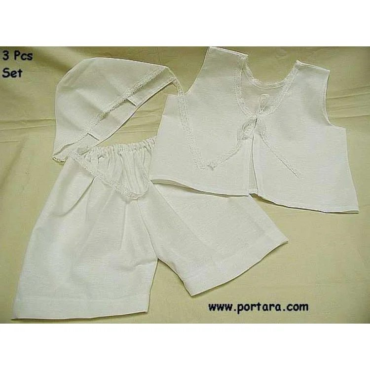 Unisex Pearl White Baptismal Set ~ Lathopana - Image 7
