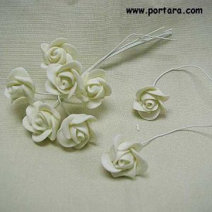 Large White Porcelain Roses