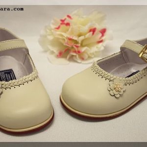 Adorable White Christening Girls Shoes #1