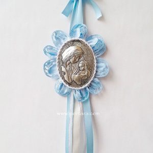 Virgin Mary Hanging Crib Baby Boy Icon