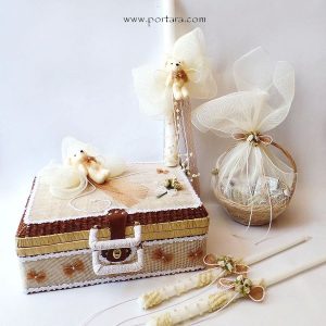 Cute Teddy Bear Christening Baptism Set ~ Unisex