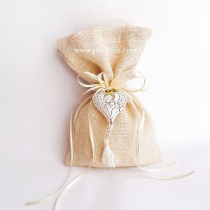 Lovely Christening Baptism Favor With a Heart Shaped Hanging Icon