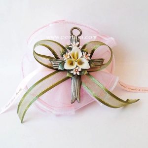 Arte Porcelain Girls Cross Favor Gift Idea