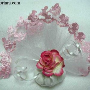 Lovely Pink Rocking Horse Organdy Circle