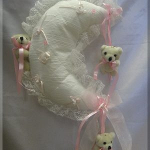 Baby Pink Hanging Moon Treasure Pillow