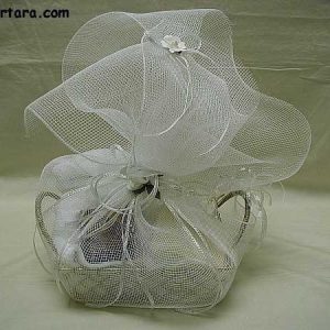 Pure White Holy Water-Oil Christening Baptism Basket - Unisex