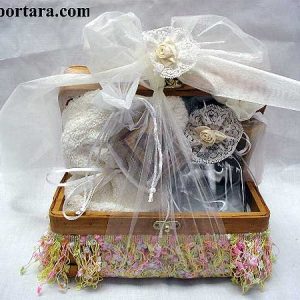 Sweet Ivory Baptismal Basket